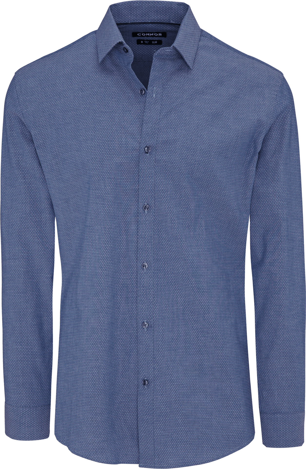 Blue Textured Dress Shirt PNG