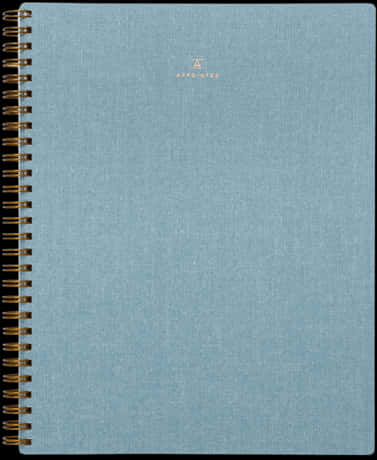 Blue Textured Spiral Notebook PNG