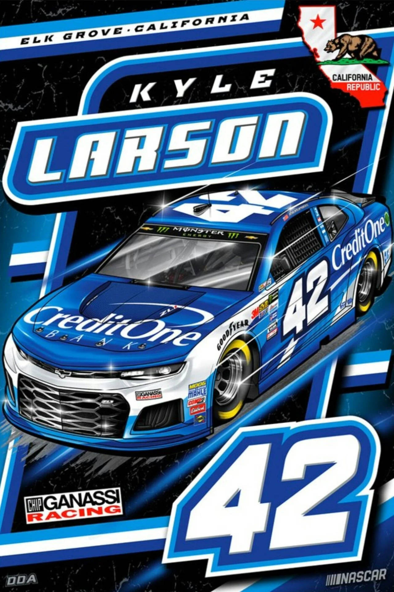 Kyle Larson cars nascar racing HD phone wallpaper  Peakpx