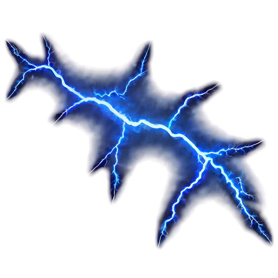 Blue Thunderbolt Lightning Png Ayj11 PNG
