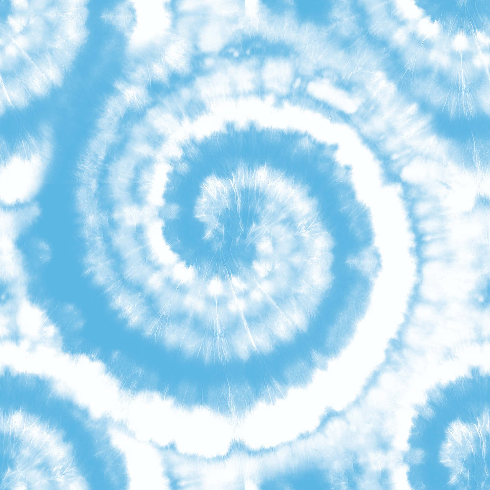 Funky blue tie-dye pattern with vibrantly colored swirls