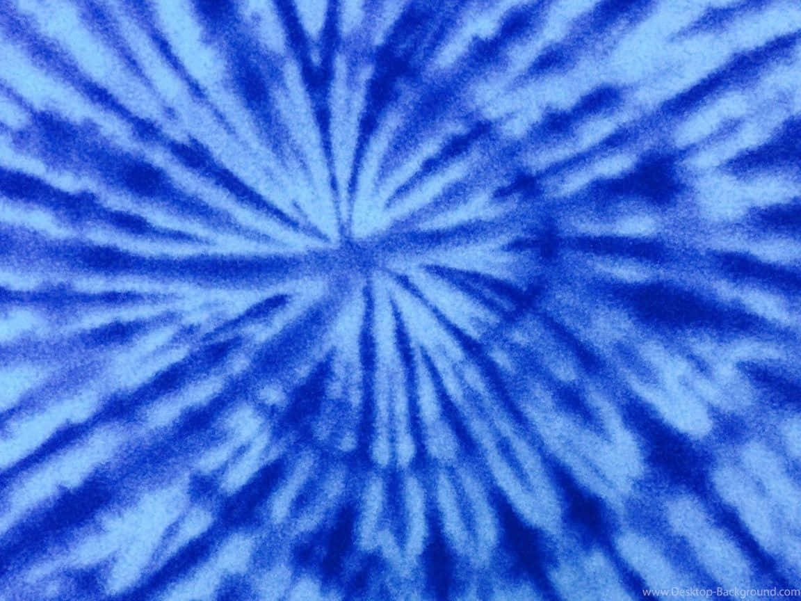 Umtecido Azul Tie Dye Com Uma Espiral Branca Papel de Parede