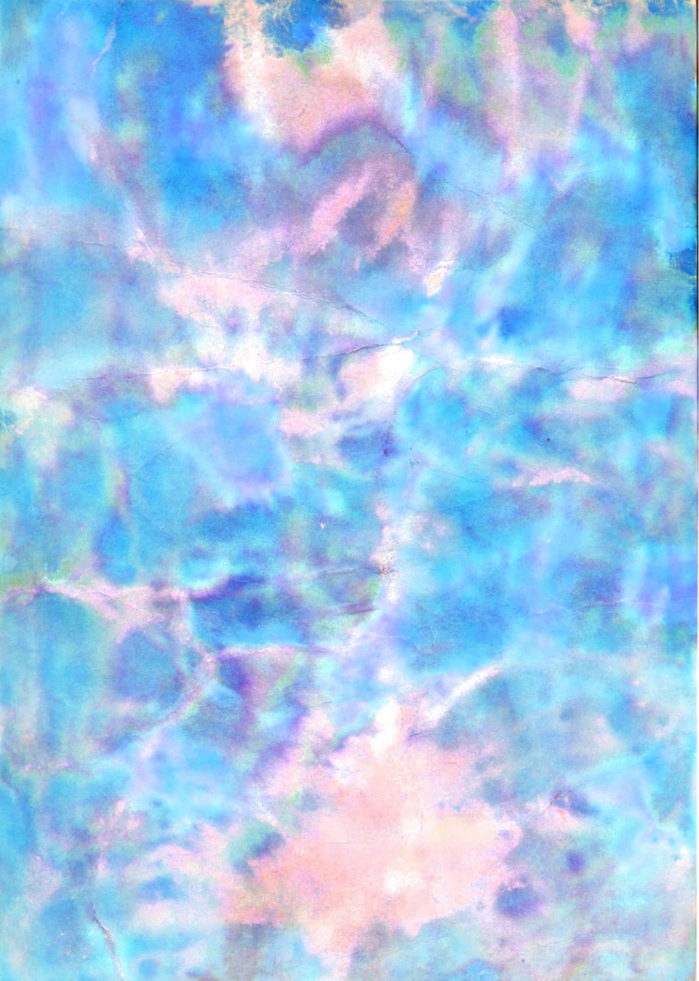 Artede Nubes Tie Dye En Rosa Y Azul. Fondo de pantalla