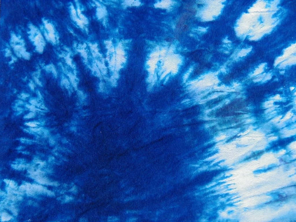 Bliv groovy med blå tie dye! Wallpaper