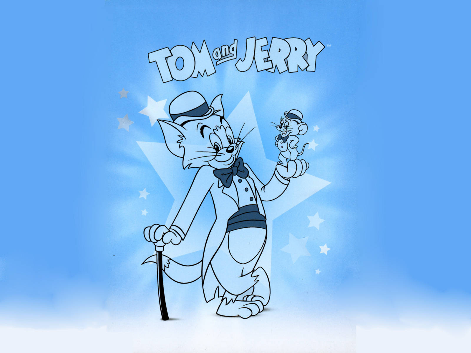 Download Blue Tom And Jerry iPhone Background Wallpaper 
