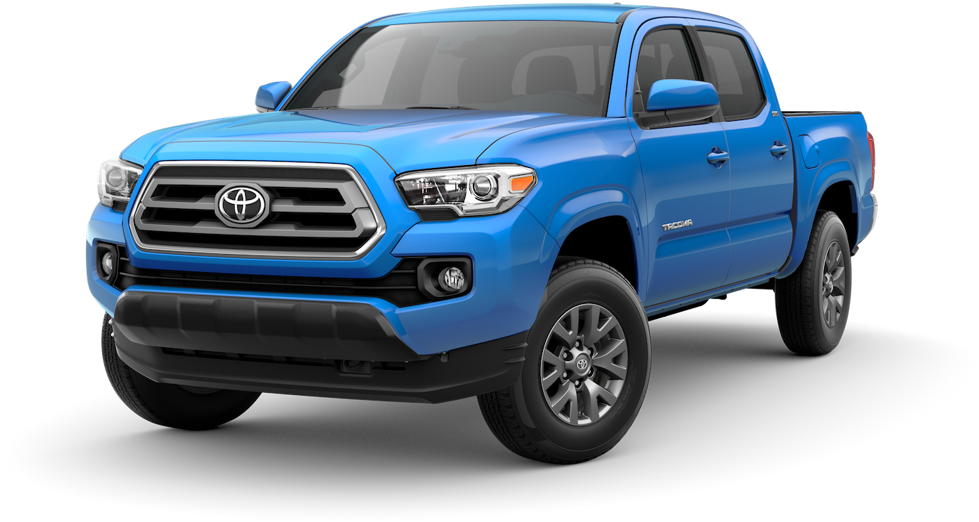 Blue Toyota Tacoma Pickup Truck PNG