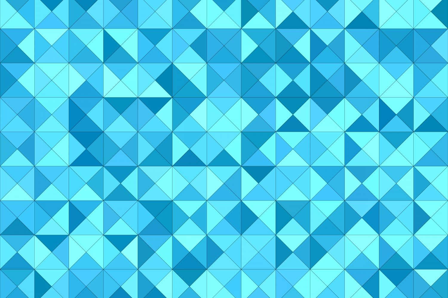 Blue Triangle Mosaic Pattern Wallpaper