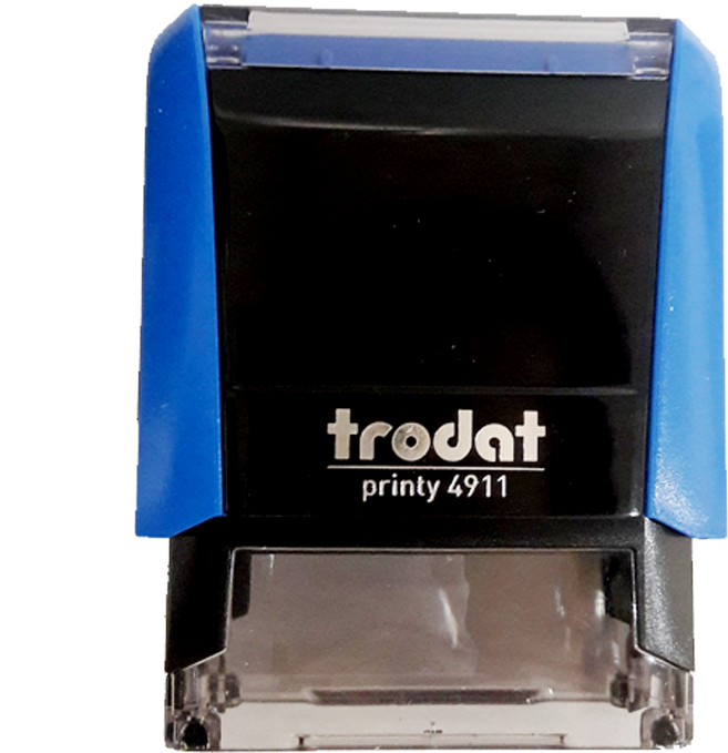 Blue Trodat Printy4911 Rubber Stamp PNG