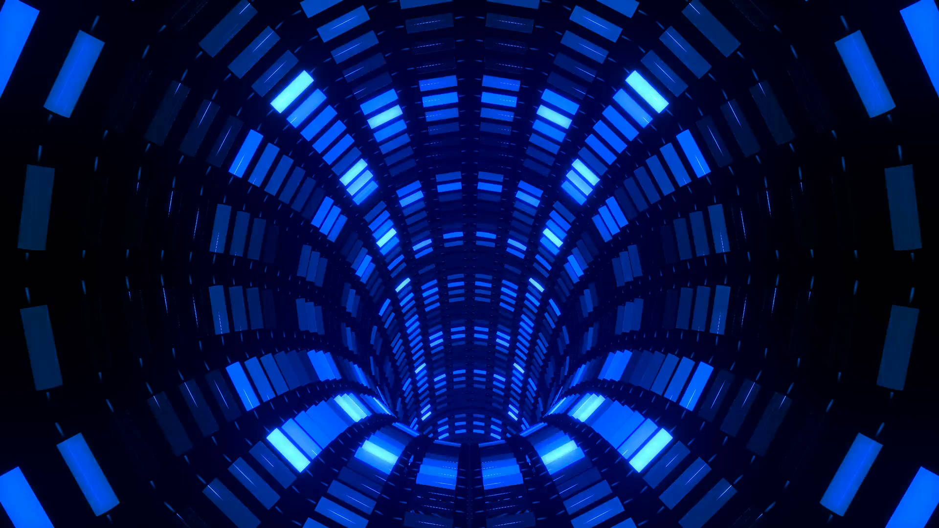Blue Tunnel Illusion Cool PFP Wallpaper