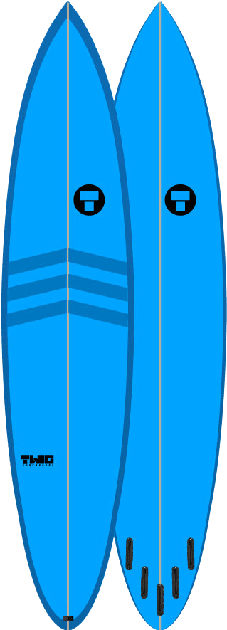 Download Blue Twin Fin Surfboards | Wallpapers.com