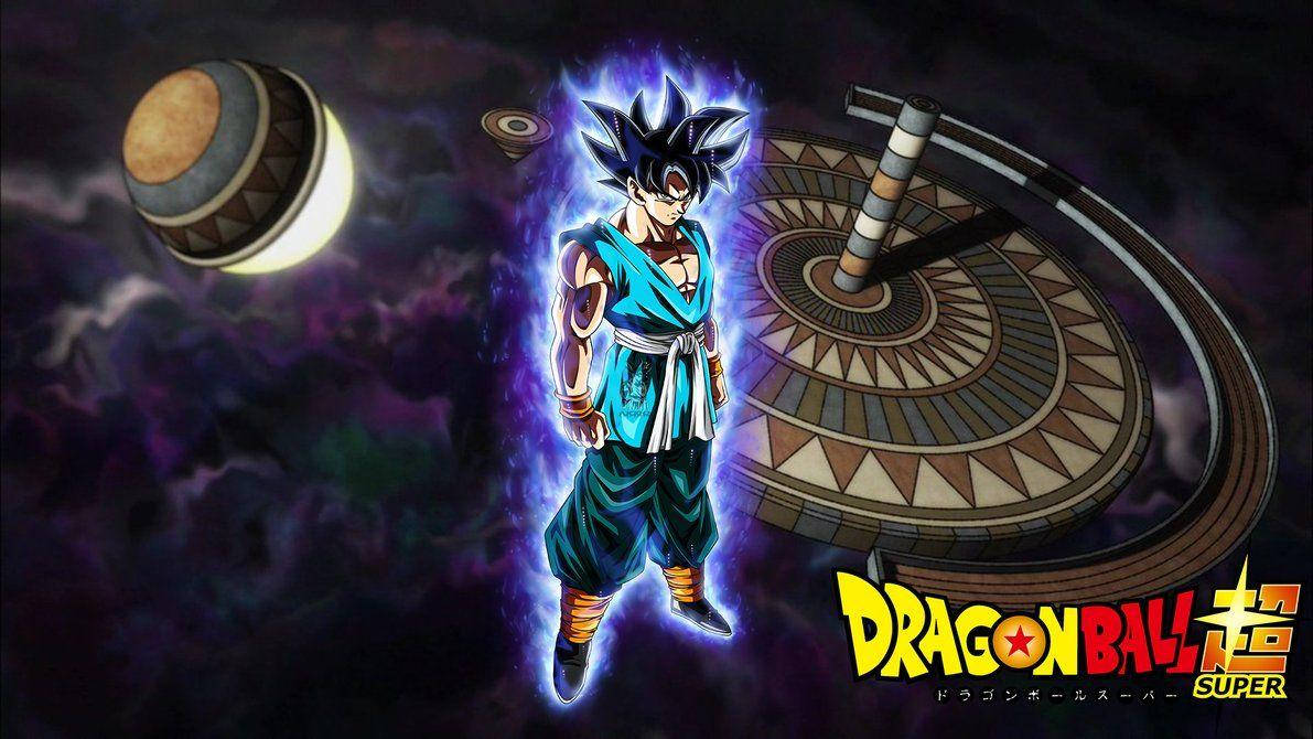 Poster Di Goku Ultra Istinto Blu Sfondo