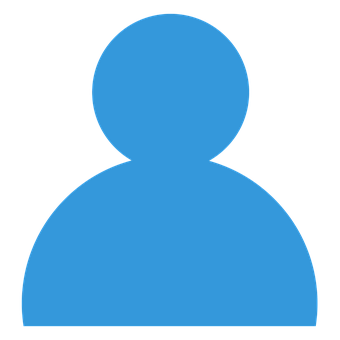 Blue User Avatar Icon PNG