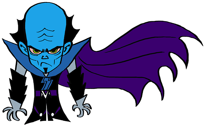 Blue Vampire Cartoon Character PNG