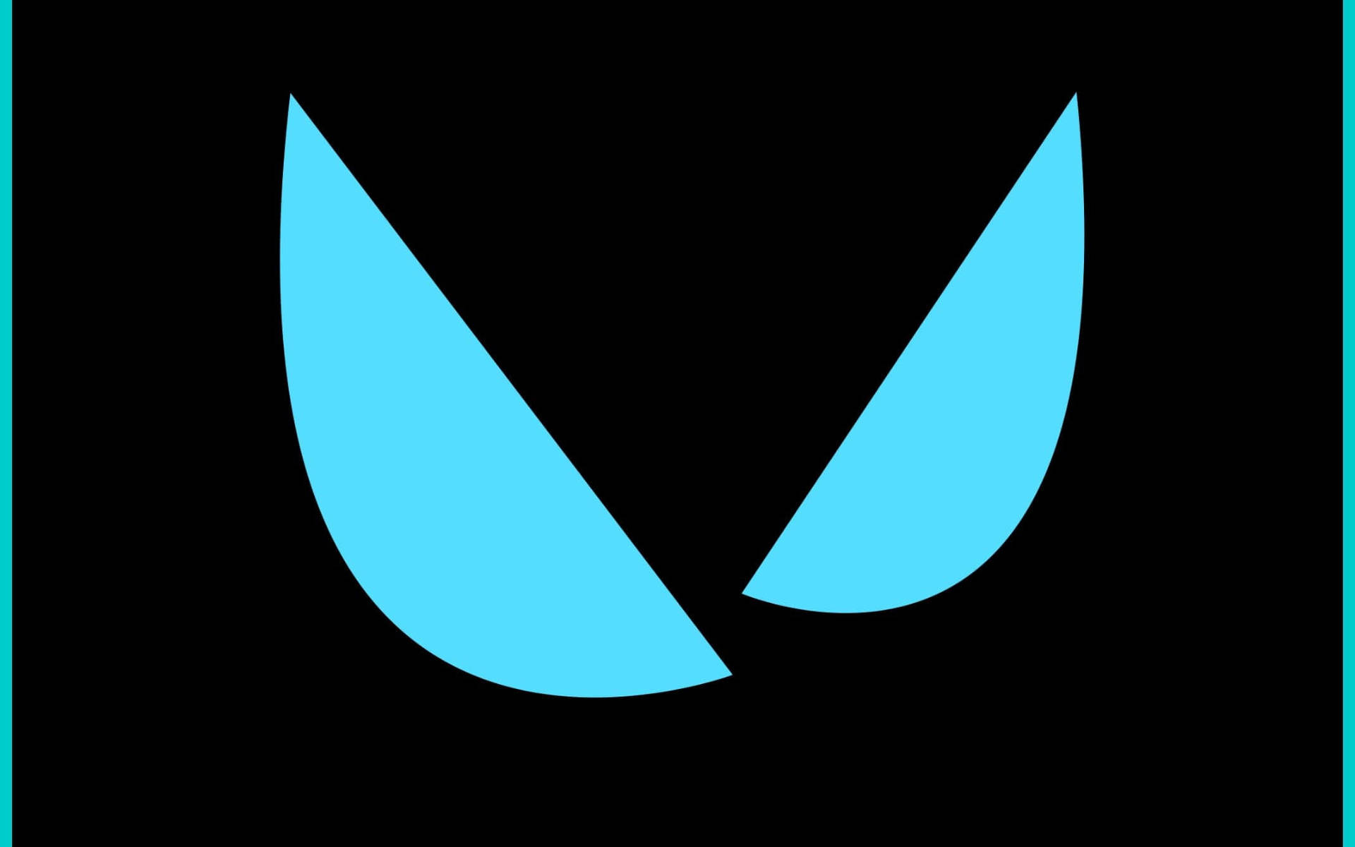 Logotipovalorant Em Vetor De Arte Azul. Papel de Parede