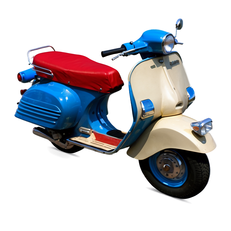 Blue Vespa Overhead View Png Apl PNG