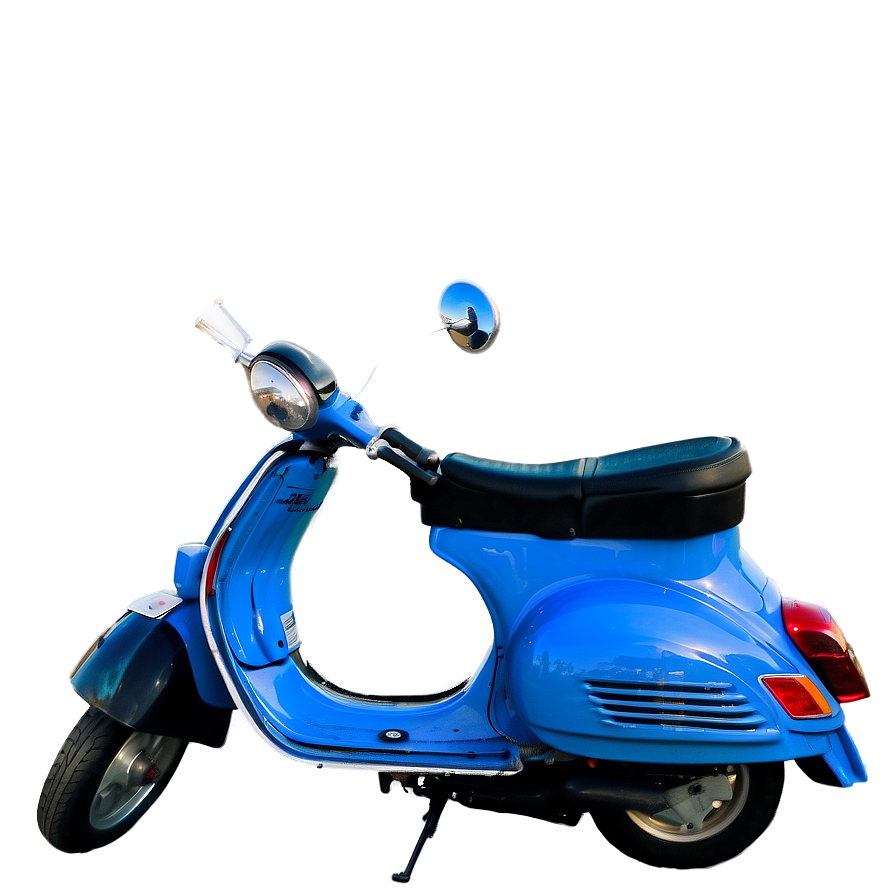 Blue Vespa Overhead View Png Llx25 PNG