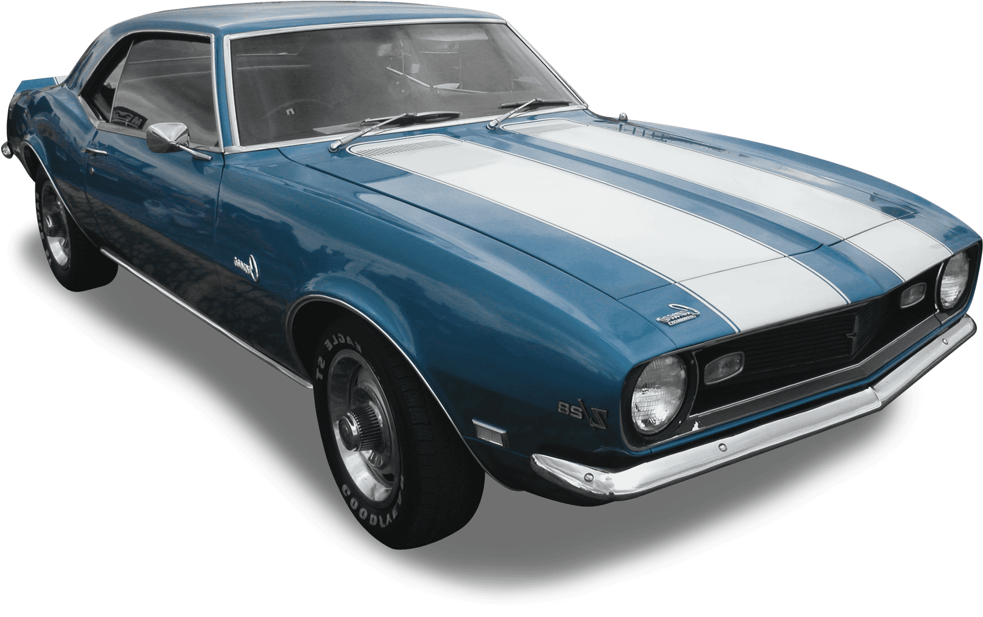 Blue Vintage Camaro R S H D PNG