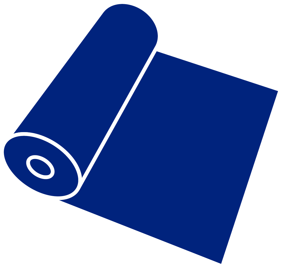 Blue Vinyl Roll Graphic PNG