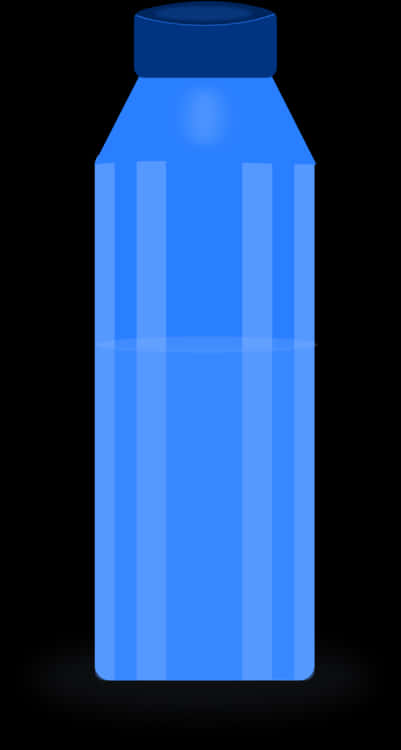 Blue Water Bottle Graphic PNG