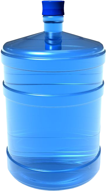 Blue Water Bottle Plastic Container PNG