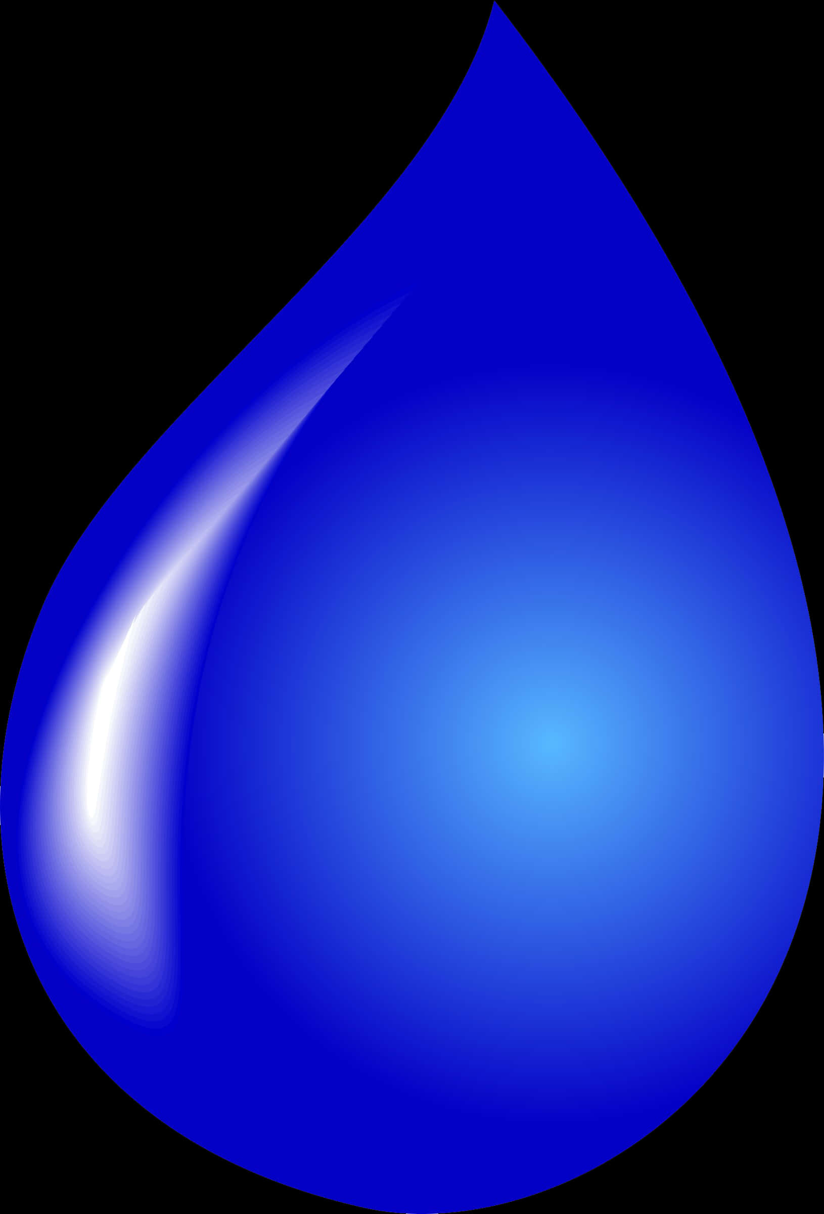 Blue Water Drop Graphic PNG
