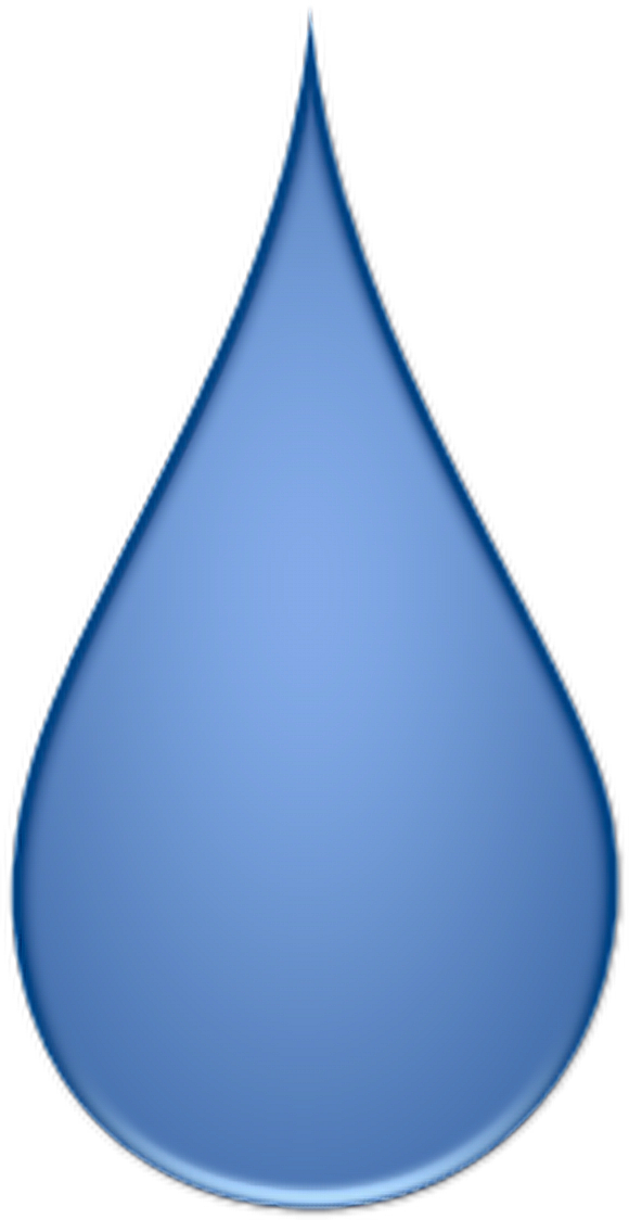 Blue Water Drop Graphic PNG