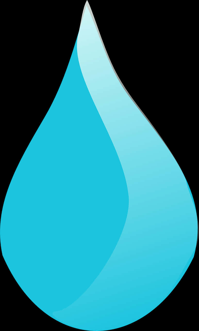 Blue Water Drop Graphic PNG