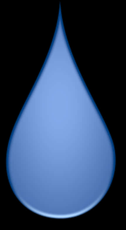 Blue Water Drop Graphic PNG