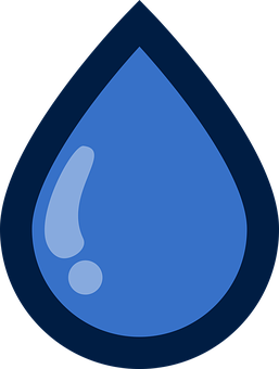 Blue Water Drop Icon PNG
