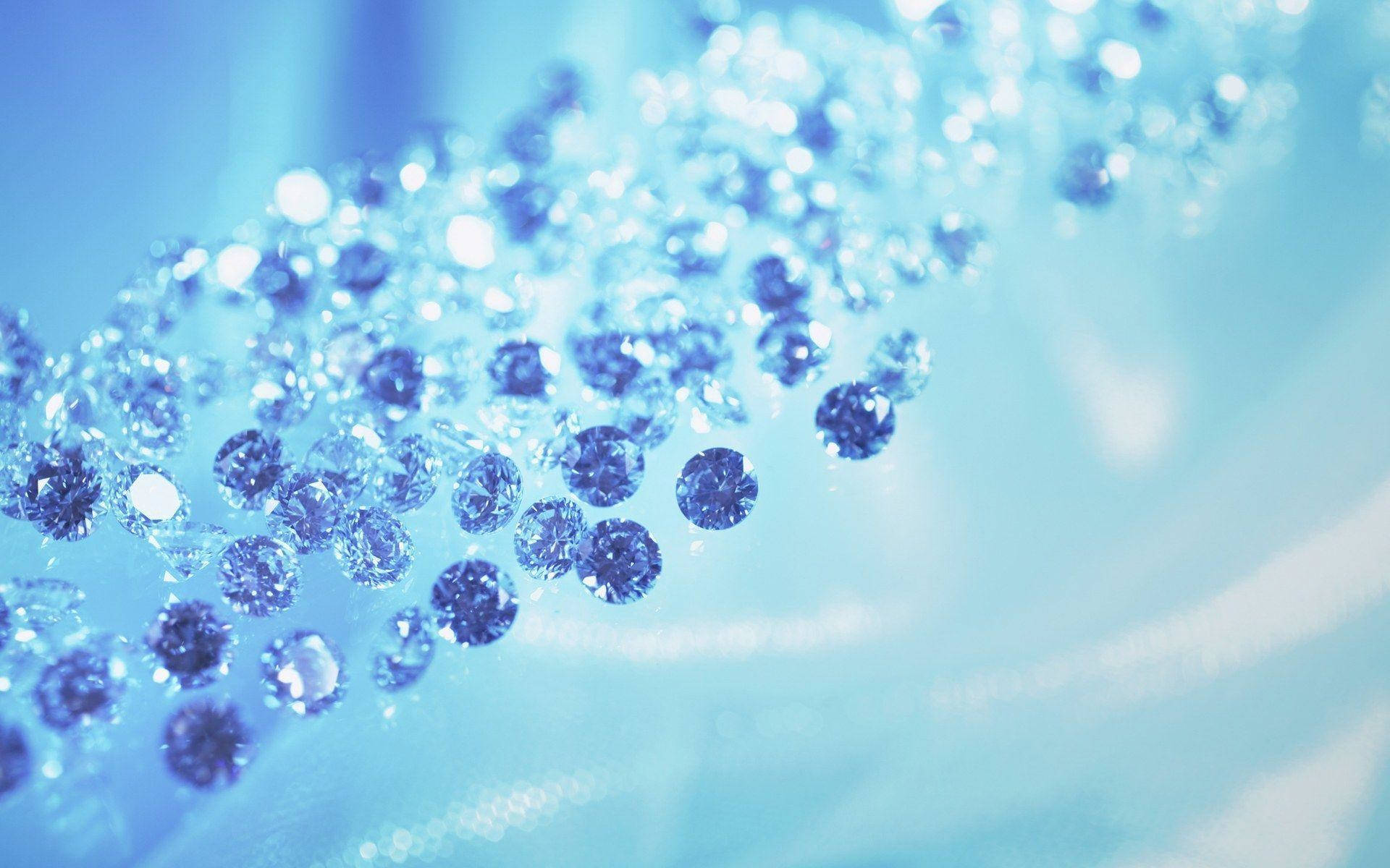 Blue Water Sparkle Beads