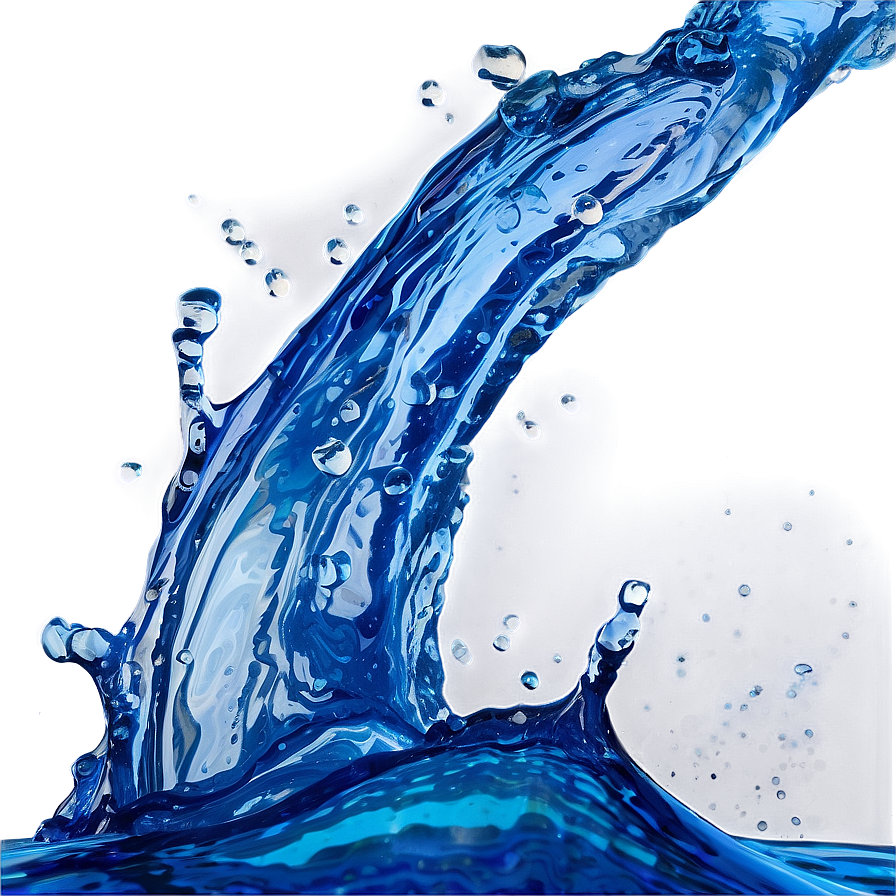 Blue Water Splash Png 05042024 PNG