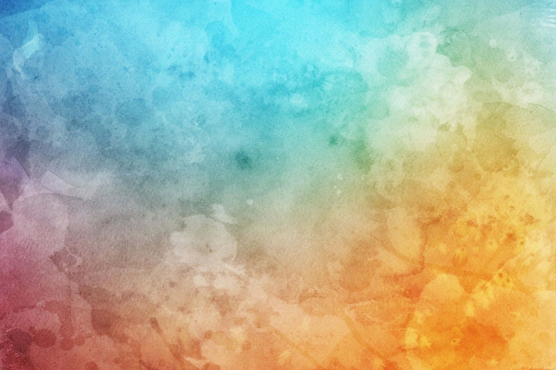Orange And Blue Watercolor Background