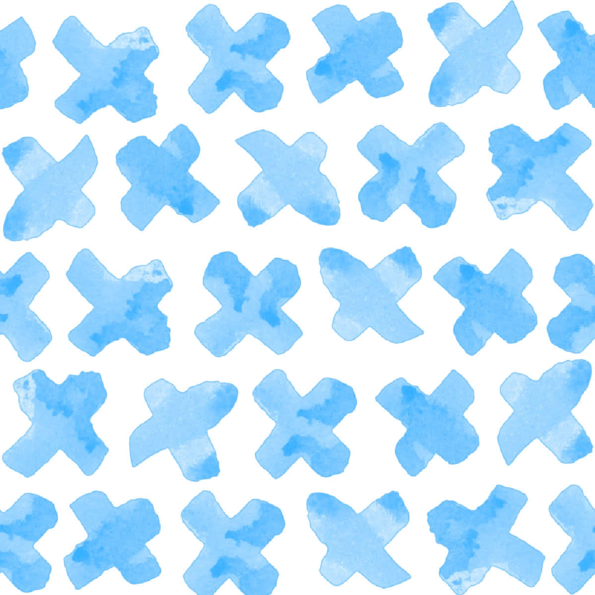 Blue Watercolor Butterflies Pattern Wallpaper