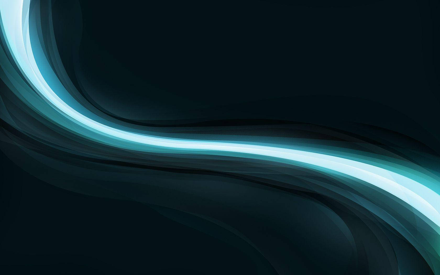 Blue Wave Light Graphic Wallpaper