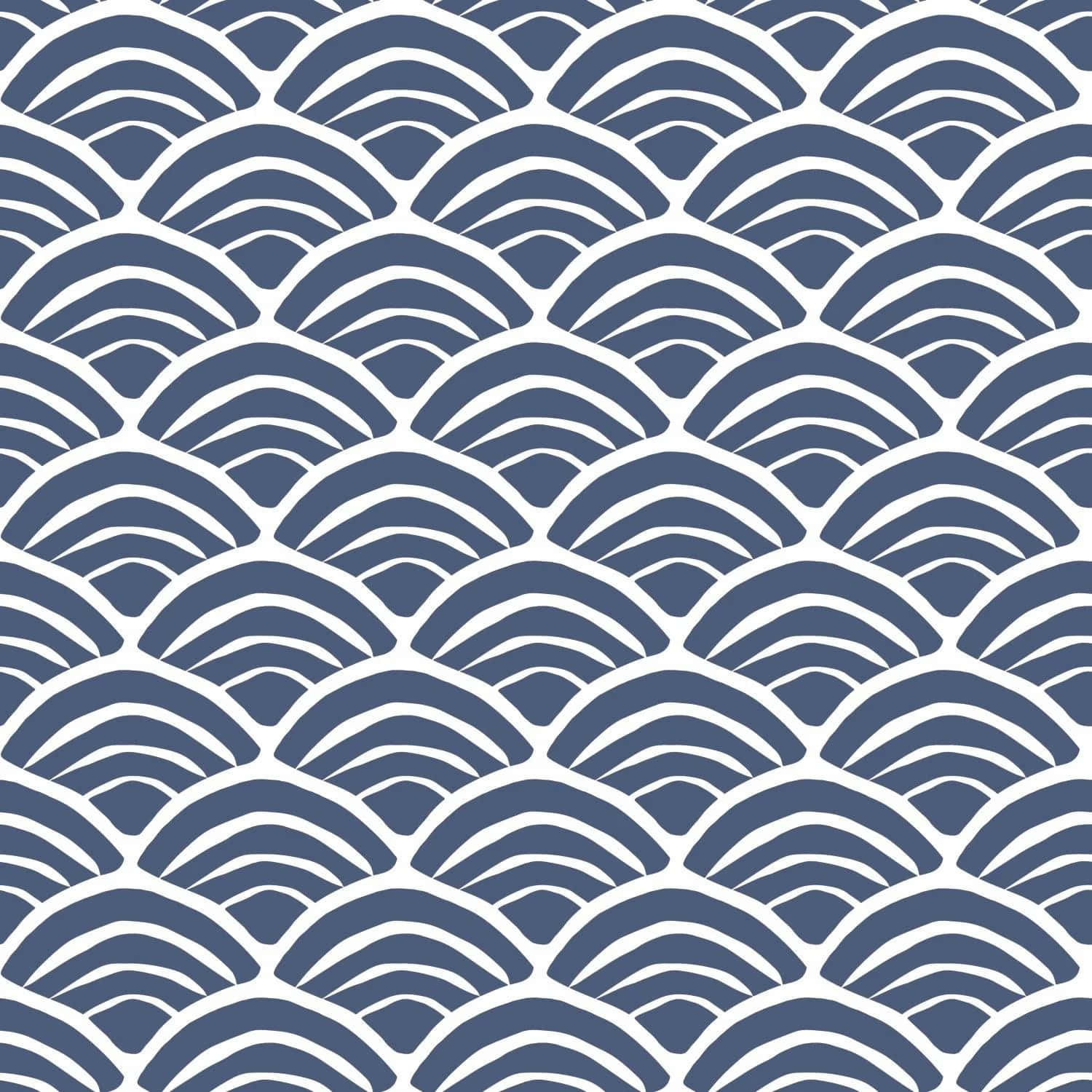 Blue Wave Pattern Background Wallpaper