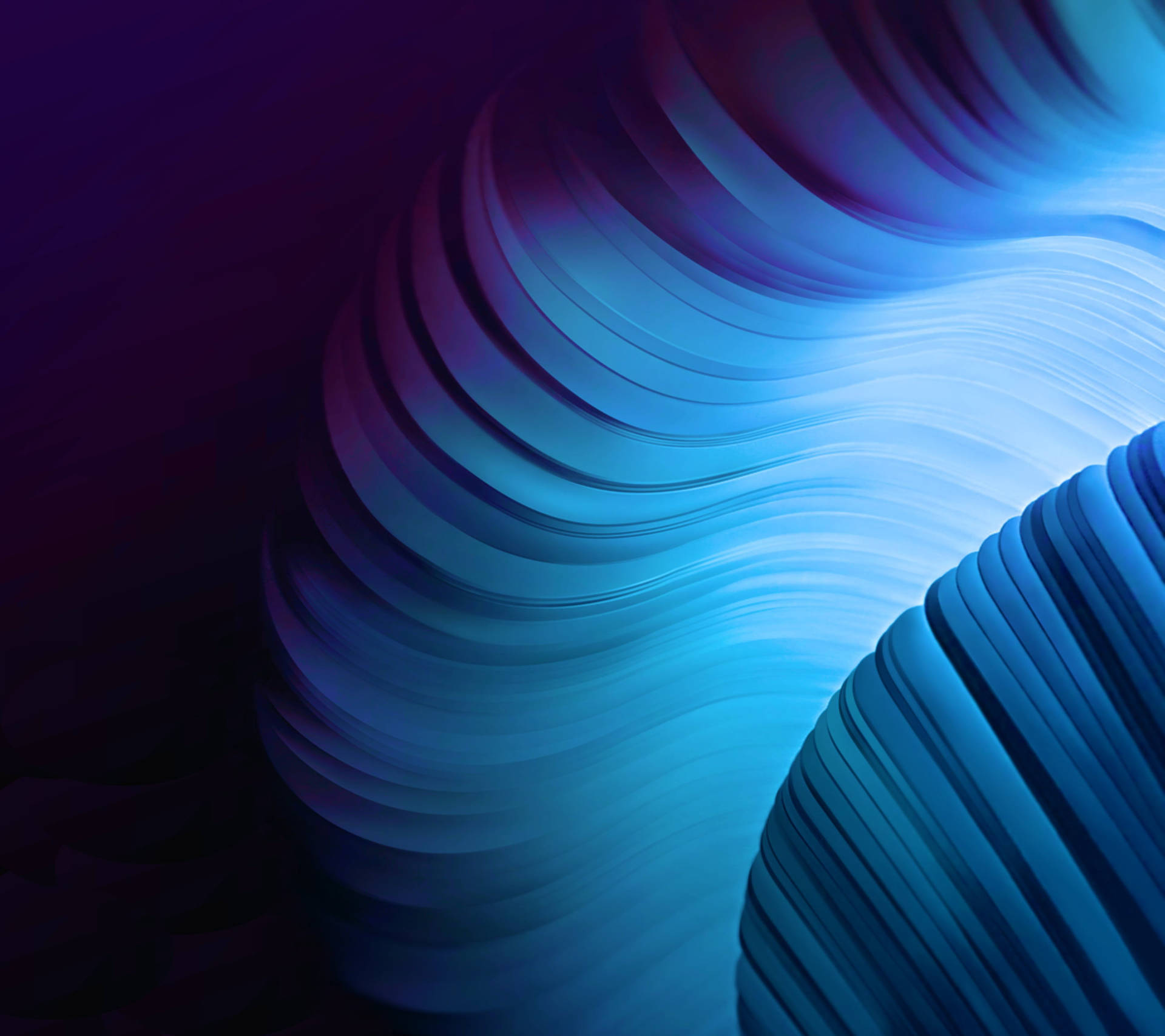 Blue Waves On Galaxy Tablet Picture
