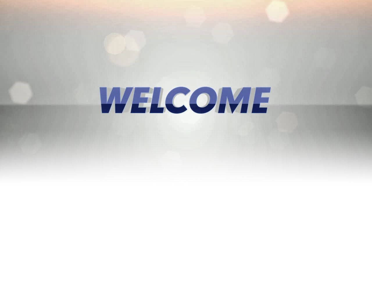 Warm Welcome on a Blue Duotone Background Wallpaper