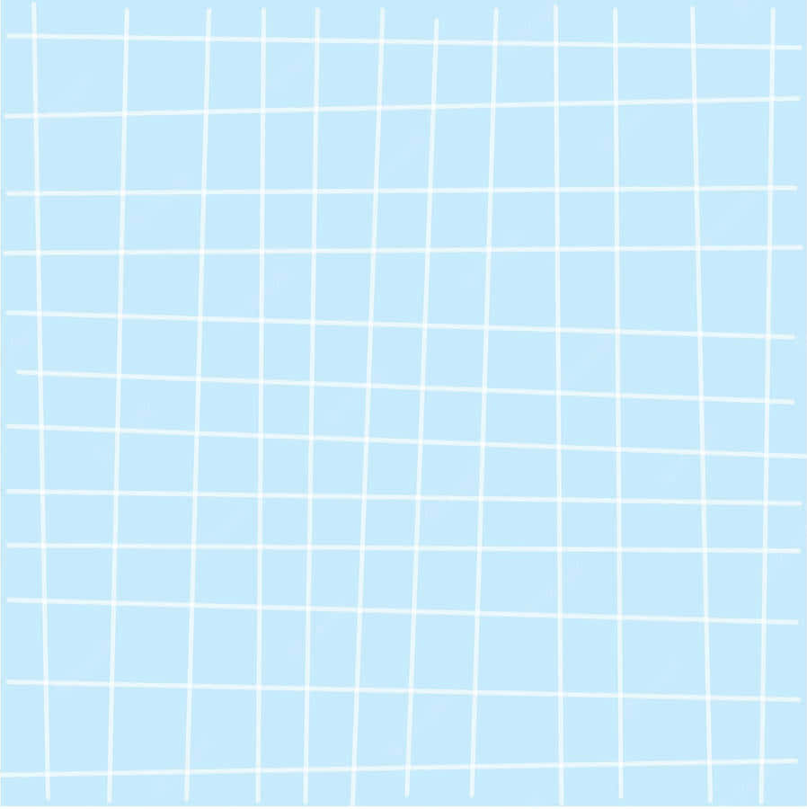 Blue White Grid Aesthetic Background Wallpaper