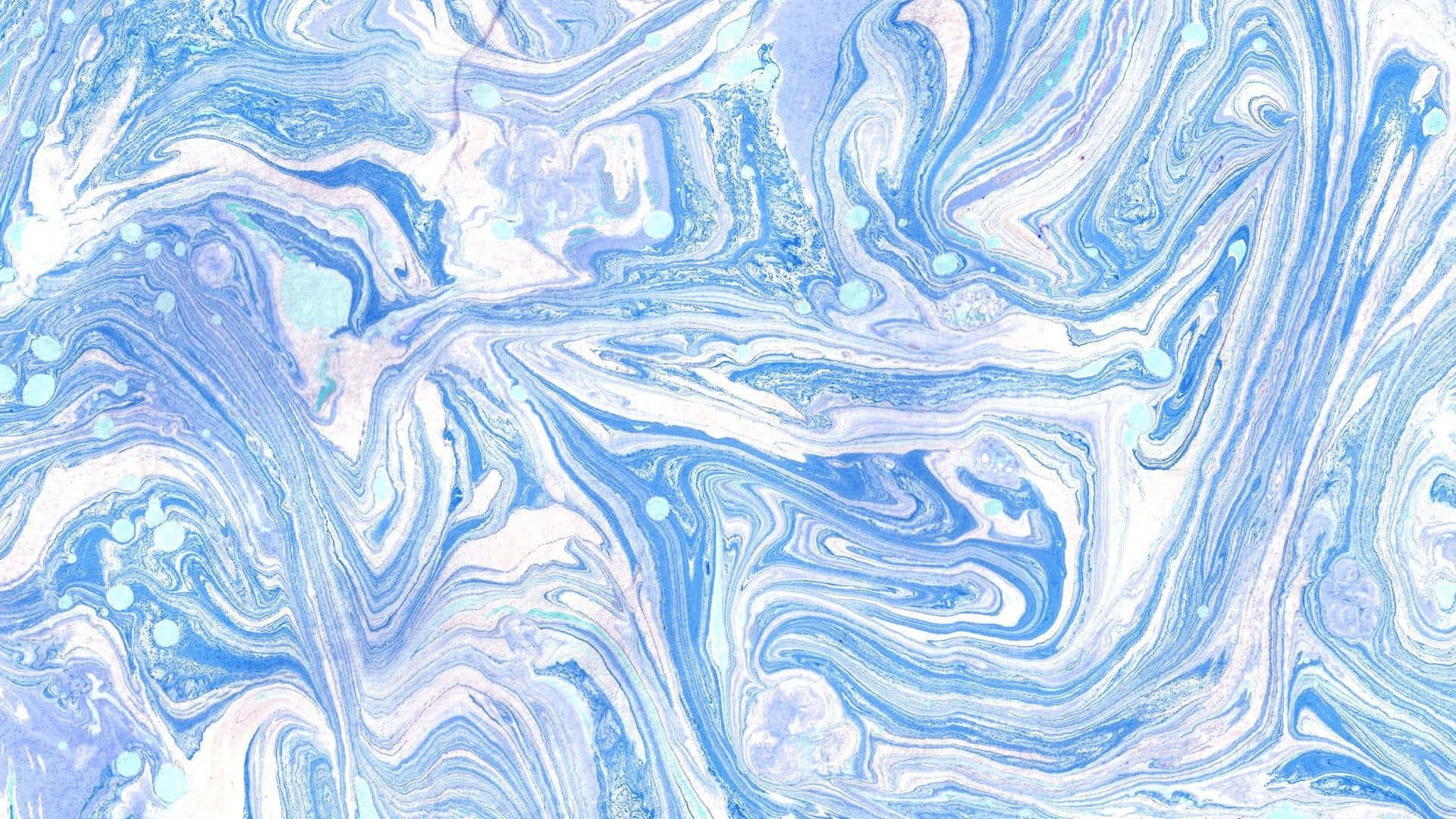 Blue White Marble Swirls Texture Wallpaper