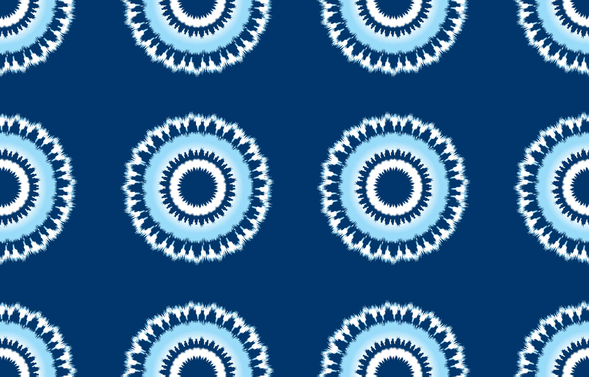 Blue White Spiral Pattern Wallpaper