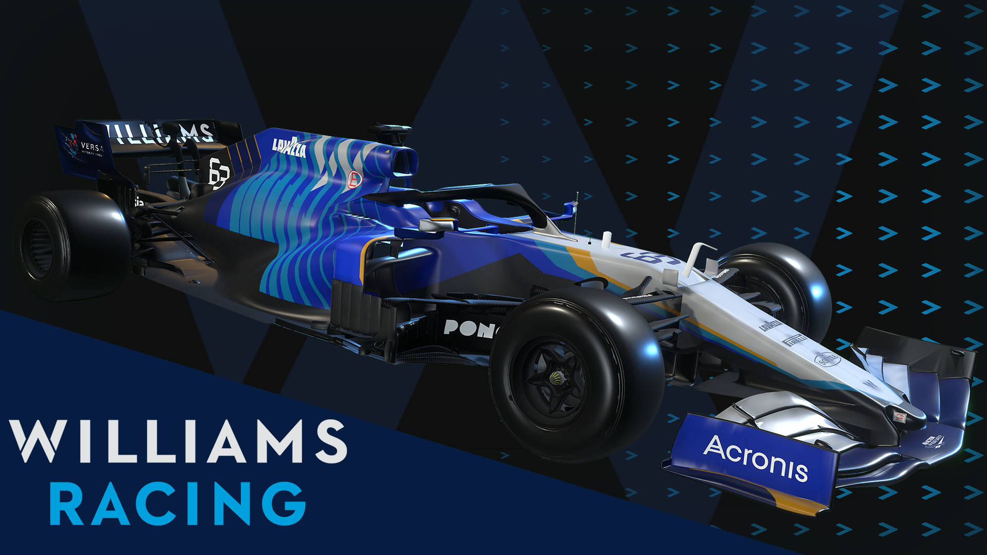 Blue Williams Racing Car Wallpaper