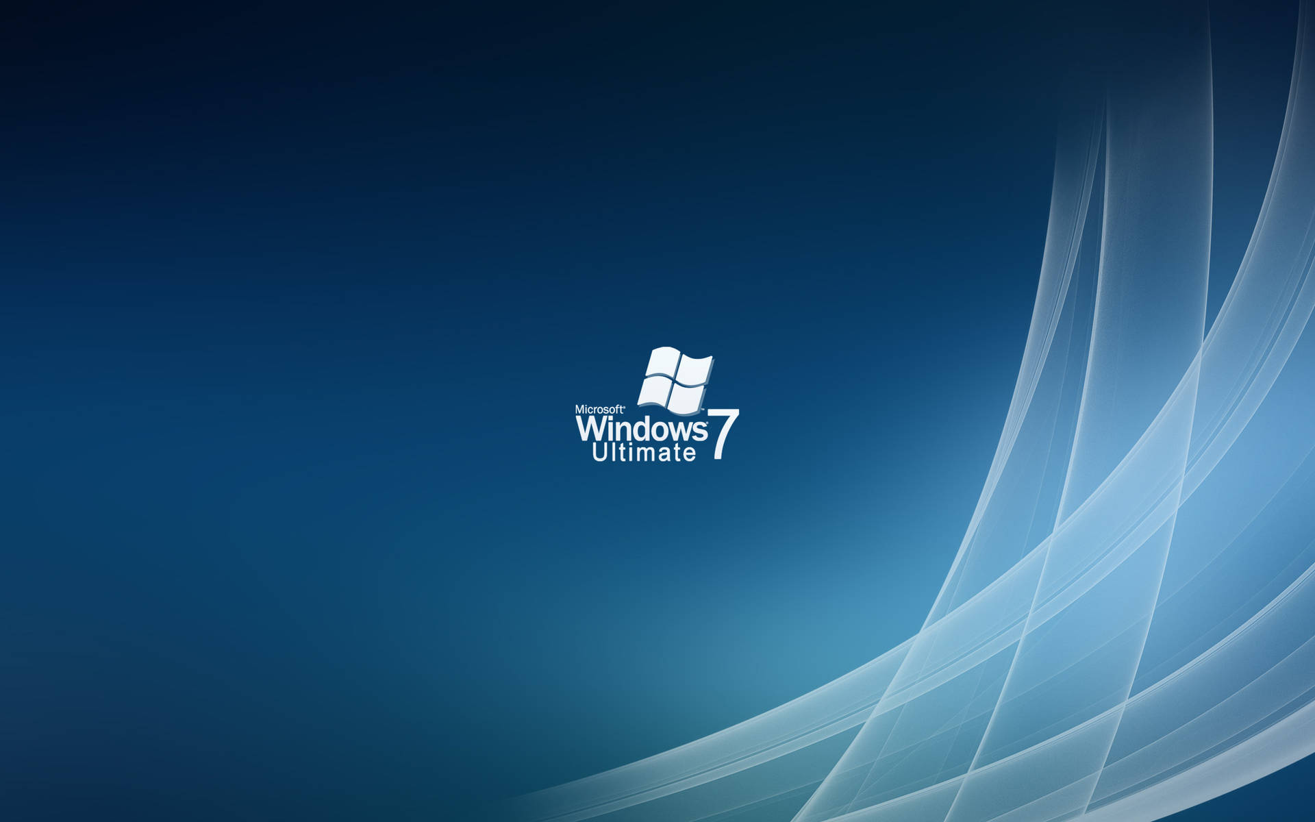 Blue Windows 7 Ultimate Screen