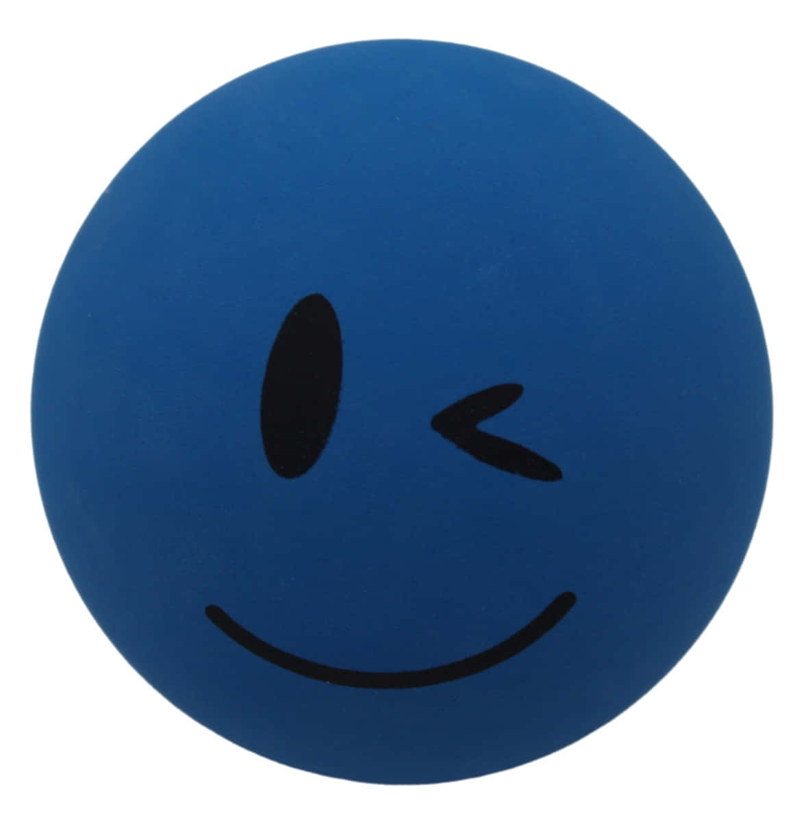 Blue Winking Smiley Face Wallpaper