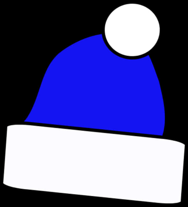 Blue Winter Hat Vector Illustration PNG