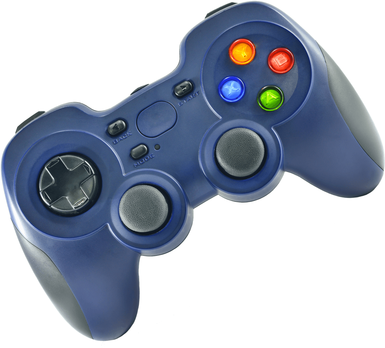 Blue Wireless Game Controller PNG