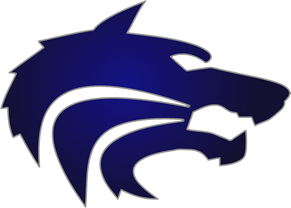 Blue Wolf Logo Graphic PNG