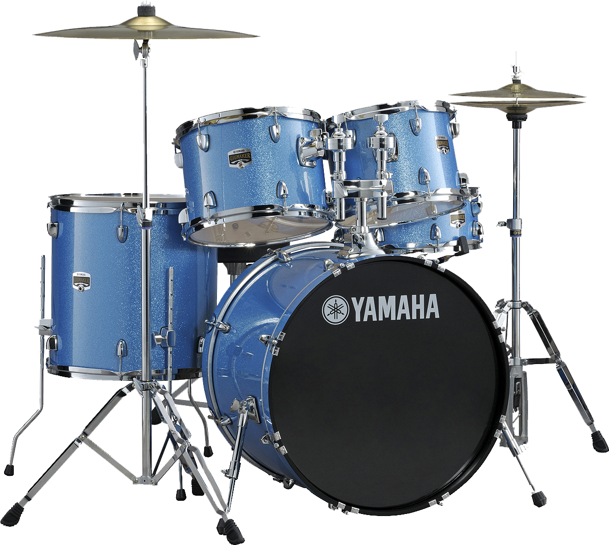 Blue Yamaha Drum Set PNG