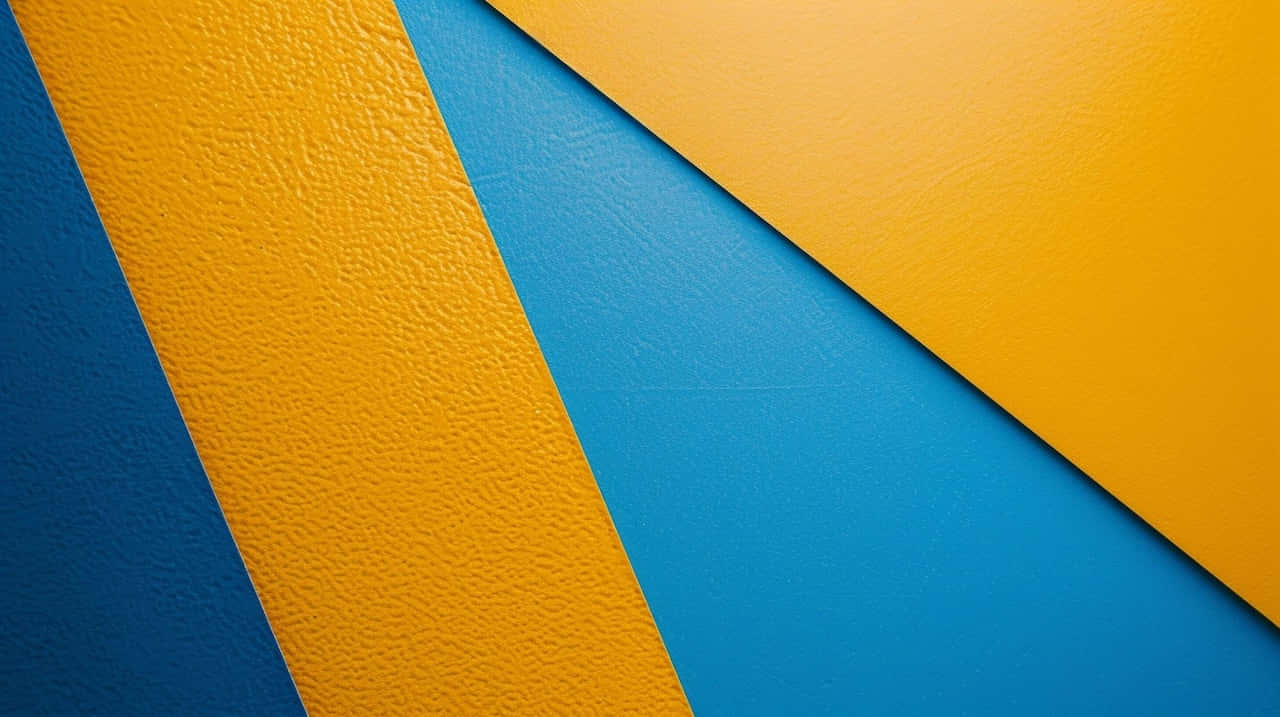 Blue Yellow Abstract Design Wallpaper