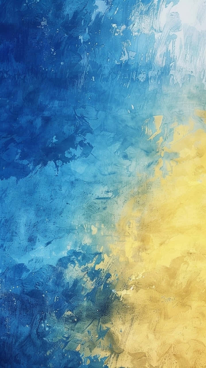 Blue Yellow Gradient Texture Wallpaper