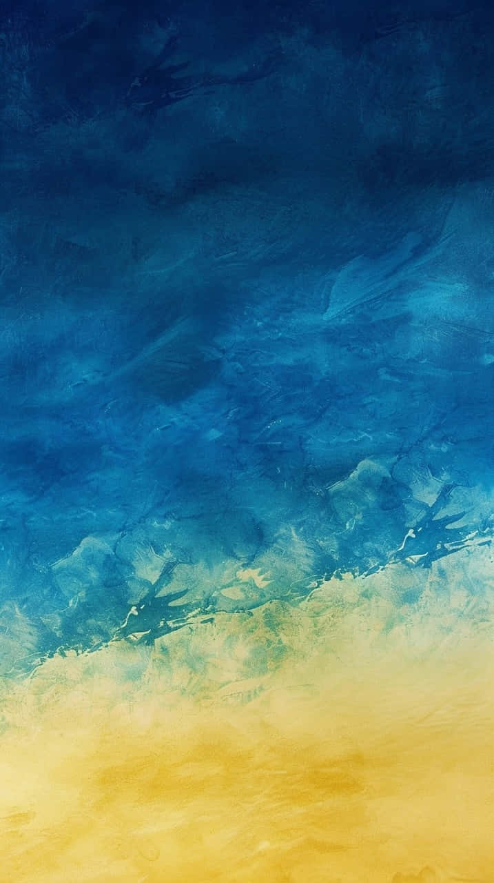 Blue Yellow Gradient Texture Wallpaper